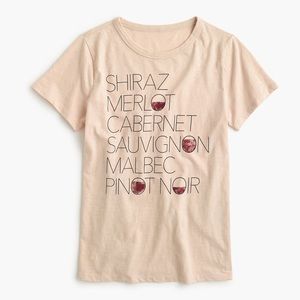 Shiraz Tee - Wine T Shirt - J. Crew - Medium